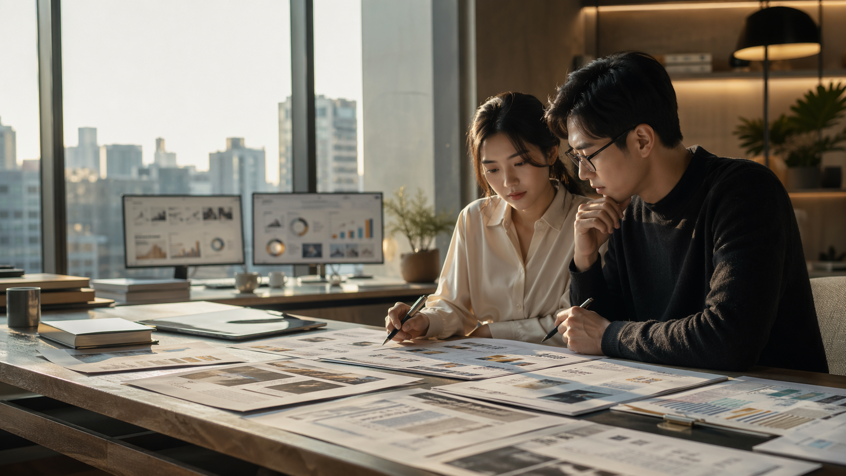 서비스 전략과 콘텐츠를 검토하는 장면 (대표 이미지)