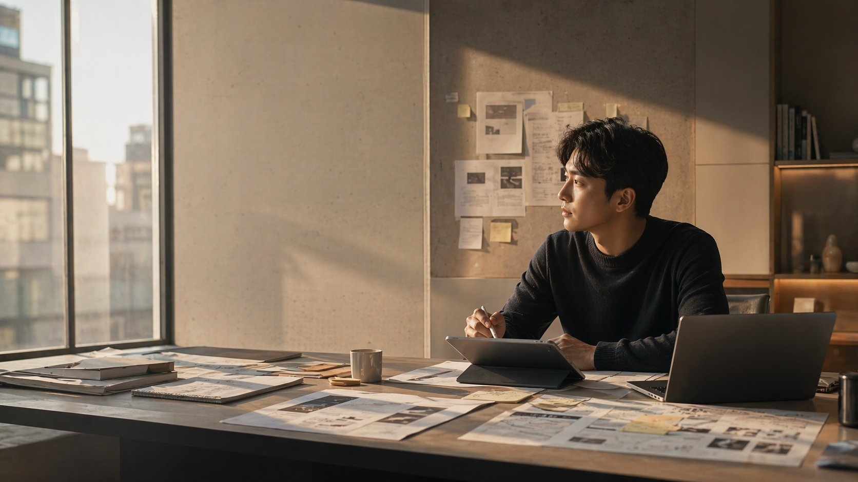 AI 도구를 실제로 활용하며 계획을 세우는 장면
