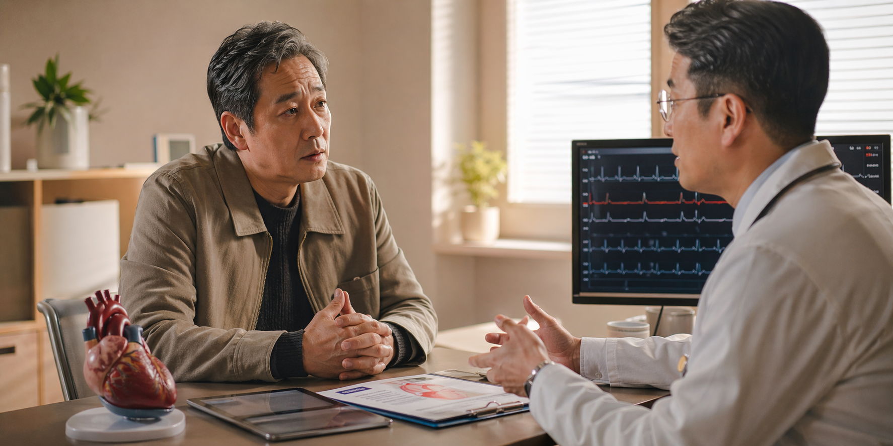 순환계 질환 치료 흐름을 정리한 장면