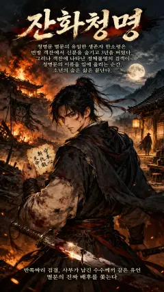 잔화청명(殘火靑冥) 표지