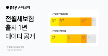 카카오페이손해보험, 전월세보험 출시 1년… '30대 가입자 47%로 최다...