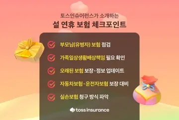 토스인슈어런스, 설 연휴 앞두고 보험 점검 포인트 제시