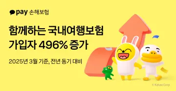 카카오페이손보 국내여행단체보험 1년… 단체 활동 안전망으로 자리매...